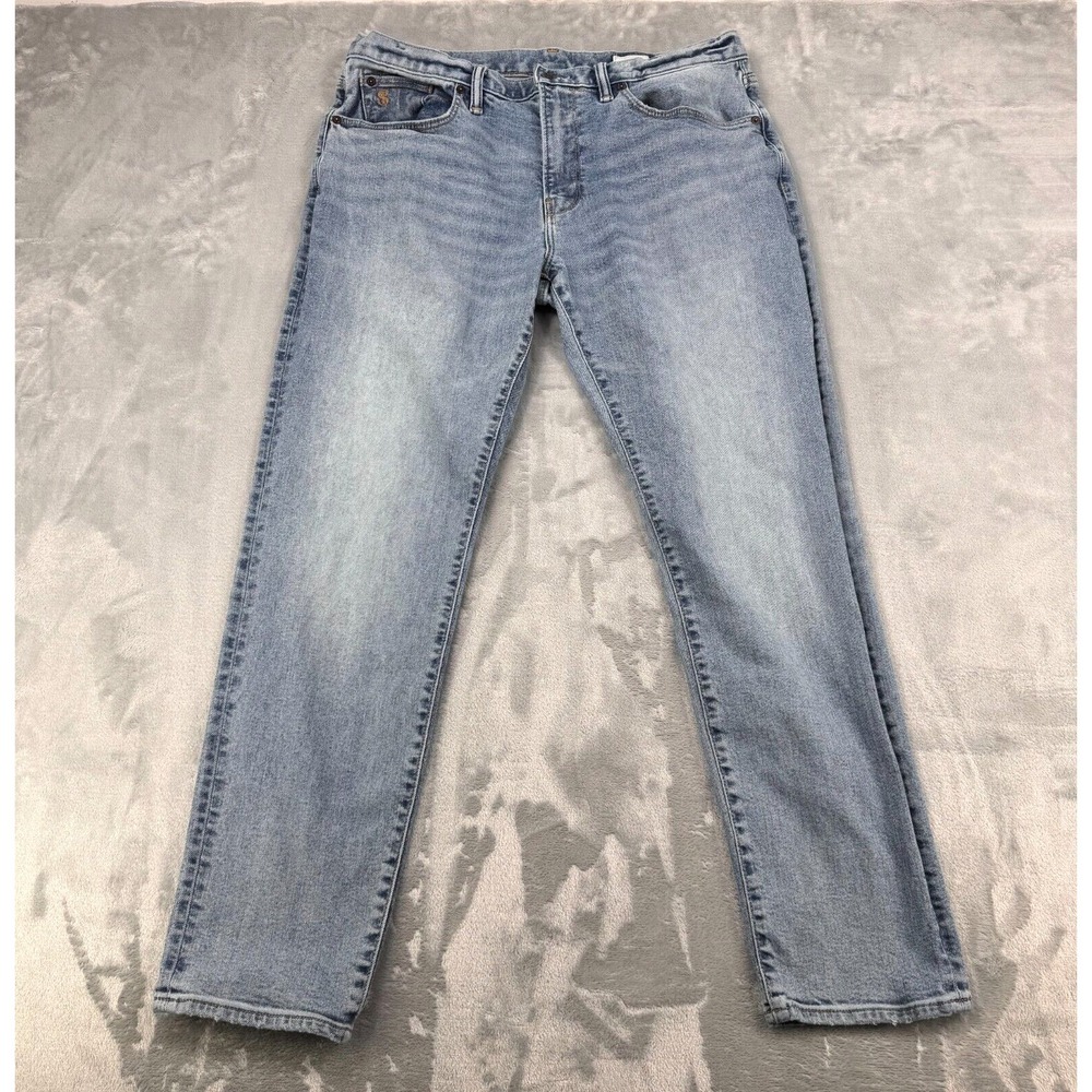 Todd Snyder Jeans Men's No Tag 34x29 Blue Light Wash Slim Fit Stretch 5 Pocket‎